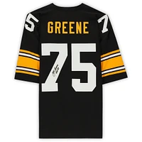 Joe Greene Pittsburgh Steelers Autographed Mitchell & Ness Black Authentic Jersey with "HOF 87" Inscription
