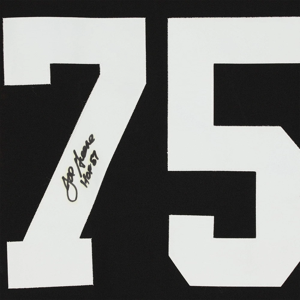 Joe Greene Pittsburgh Steelers Autographed Mitchell & Ness Black Authentic Jersey with "HOF 87" Inscription
