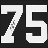 Joe Greene Pittsburgh Steelers Autographed Mitchell & Ness Black Replica Jersey with "HOF 87" Inscription