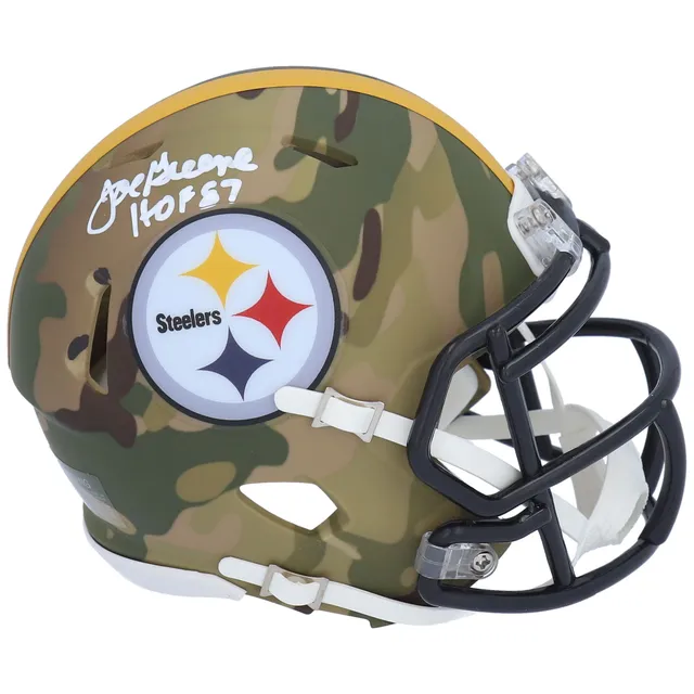 Lids Joe Greene Pittsburgh Steelers Fanatics Authentic Autographed Riddell  CAMO Alternate Speed Mini Helmet with 'HOF 87' Inscription