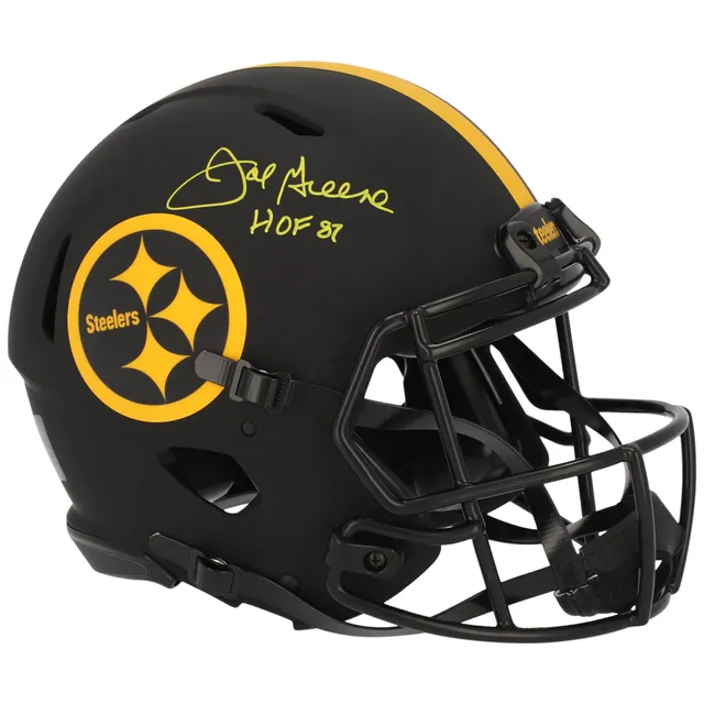 Lids Joe Greene Pittsburgh Steelers Fanatics Authentic Autographed Riddell  Eclipse Alternate Speed Authentic Helmet with 'HOF 87' Inscription