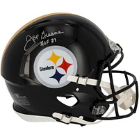Joe Greene Pittsburgh Steelers Autographed Riddell Speed Authentic Helmet with "HOF 87" Inscription
