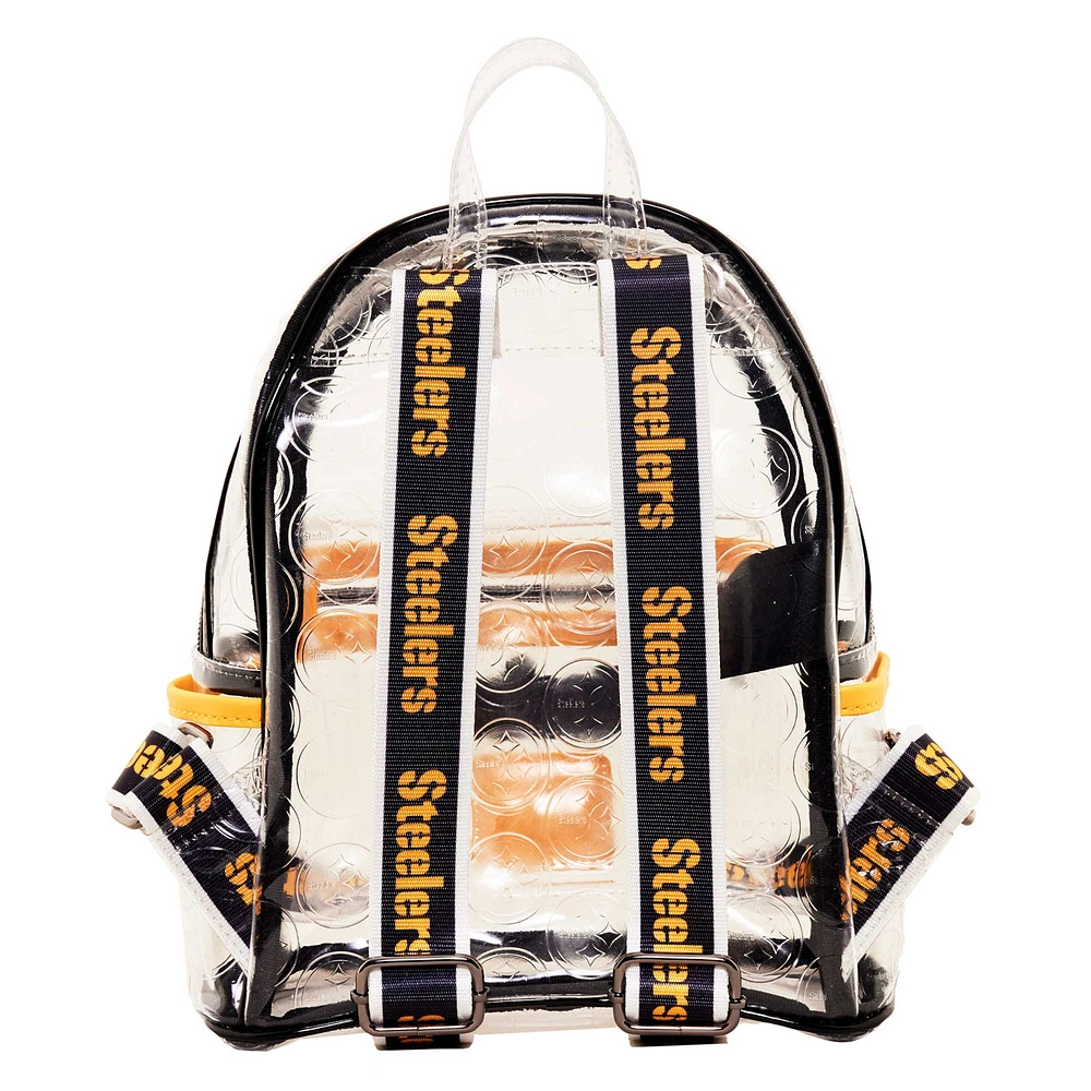 Loungefly Pittsburgh Steelers Clear Mini Backpack