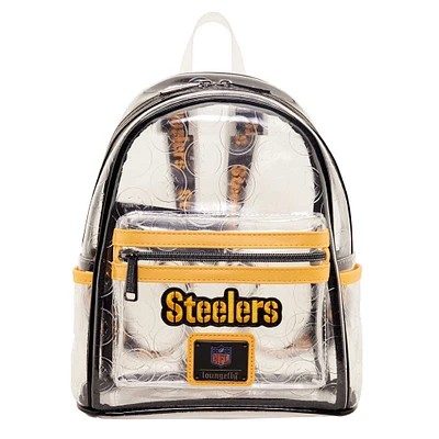 Loungefly Pittsburgh Steelers Mini sac à dos transparent