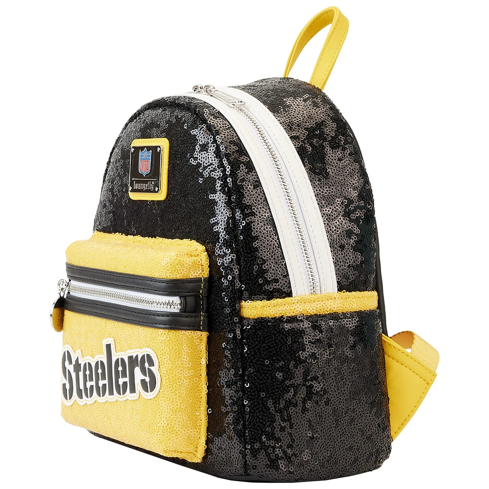 Loungefly Pittsburgh Steelers Sequin Mini Backpack