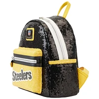 Loungefly Pittsburgh Steelers Sequin Mini Backpack