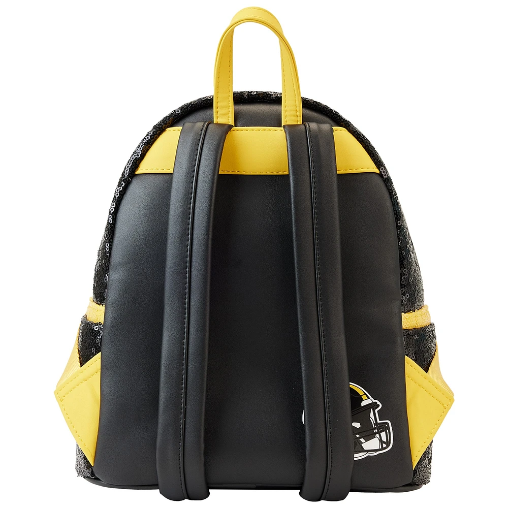 Loungefly Pittsburgh Steelers Sequin Mini Backpack