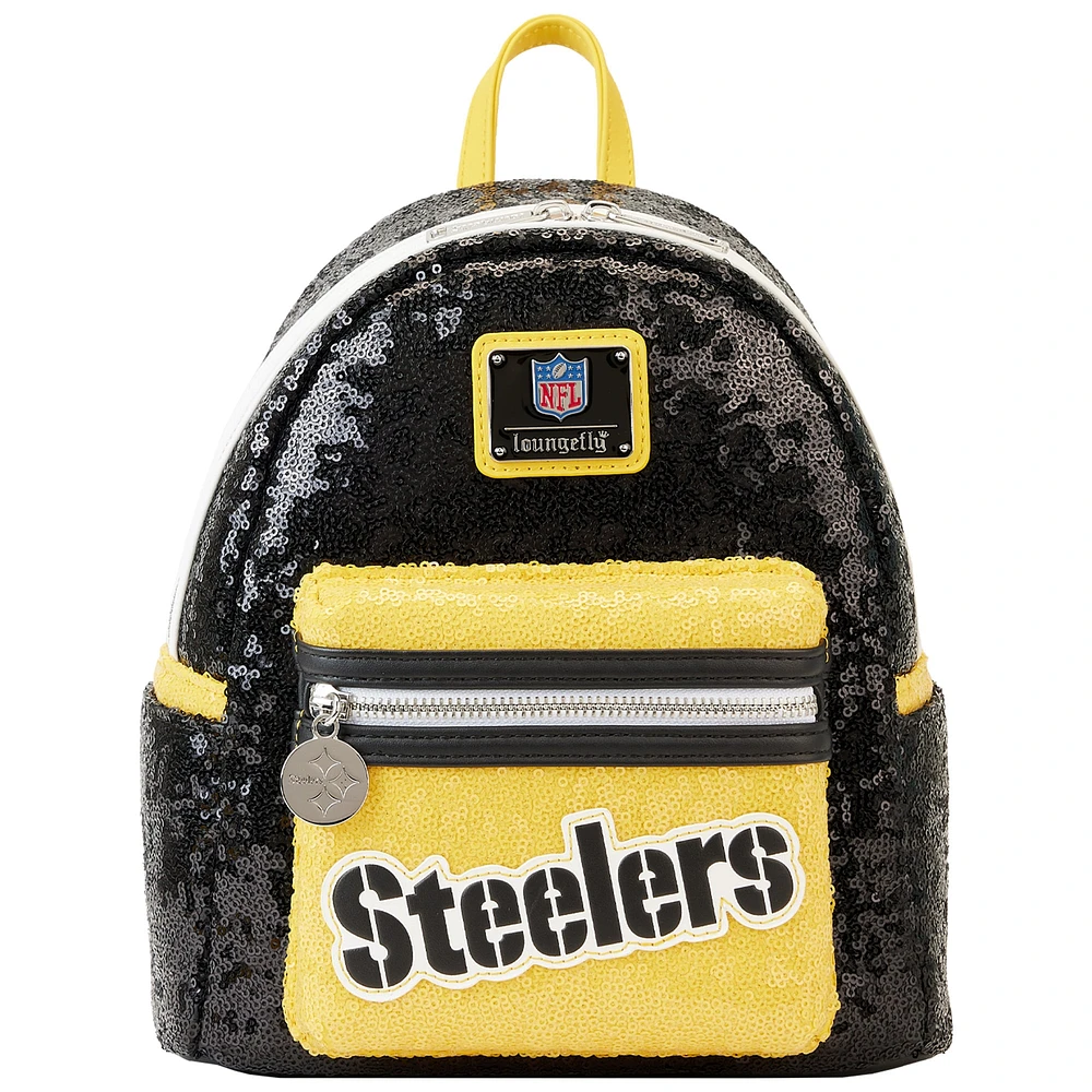 Loungefly Pittsburgh Steelers Mini sac à dos à sequins