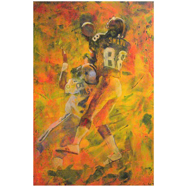 Houston Texans J.J. Watts Fine Art Canvas Print 24 x 34 by Artist Jason  Robichau