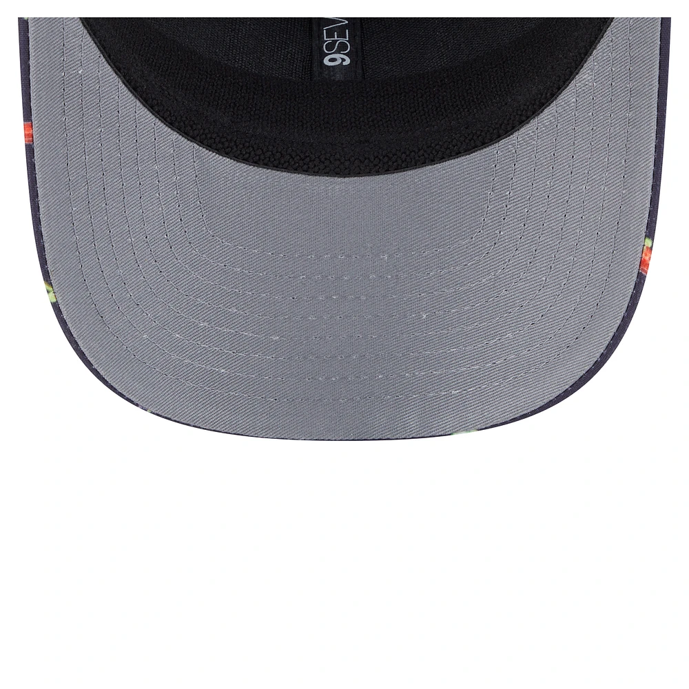 Men's New Era  Navy/Black Pittsburgh Steelers Adventure Drinks Pattern 9SEVENTY Stretch-Snap Hat