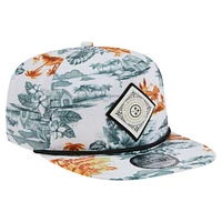 Men's New Era  White Pittsburgh Steelers Adventure Golfer Snapback Hat
