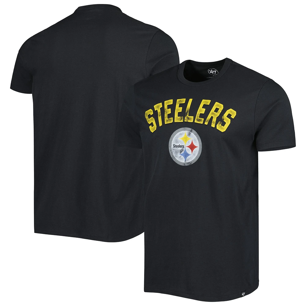 T-shirt pour homme '47 Pittsburgh Steelers All Arch Franklin noir