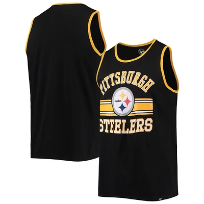 Débardeur Super Rival Edge des Pittsburgh Steelers '47 pour hommes, noir