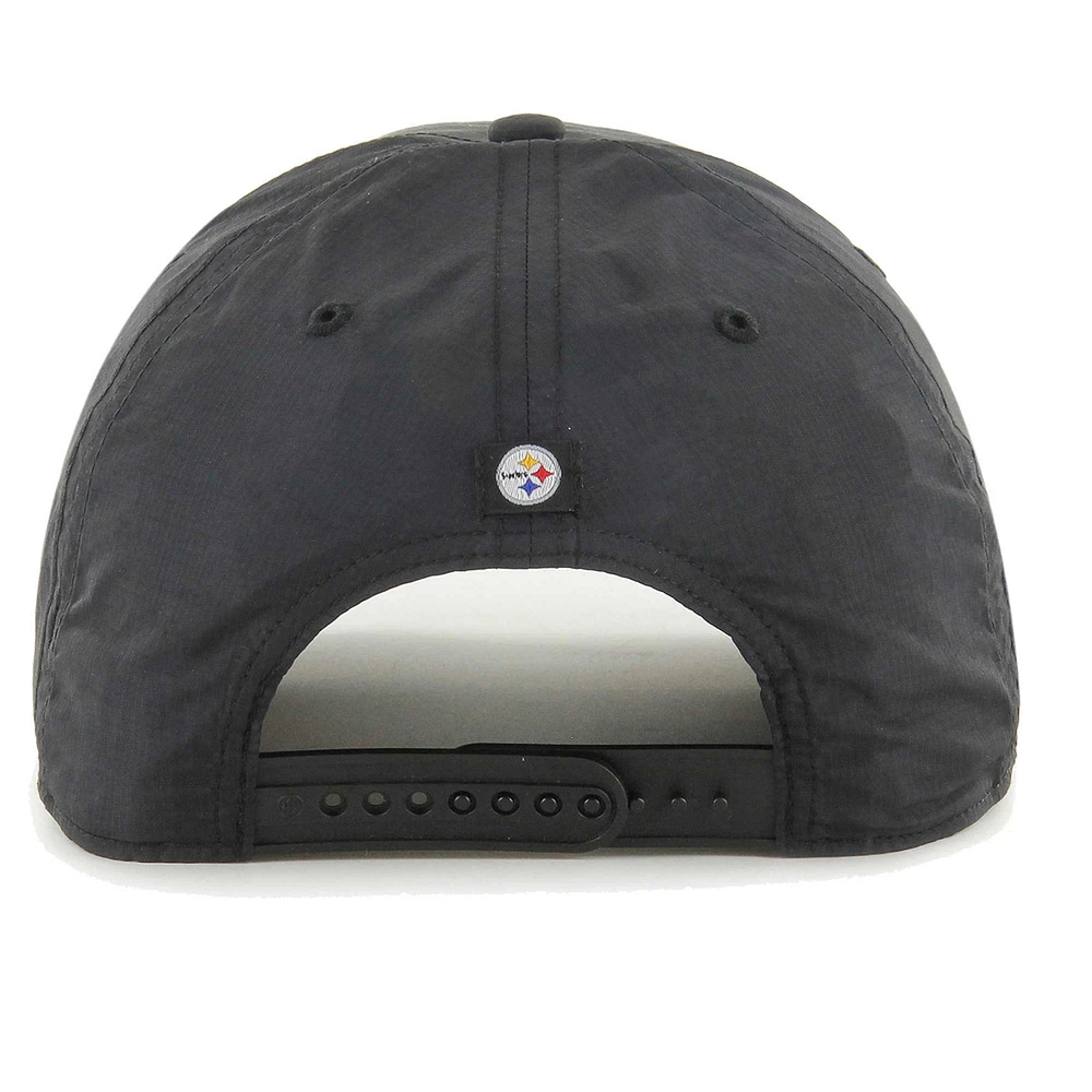 Men's '47 Black Pittsburgh Steelers Fairway Hitch brrr Adjustable Hat