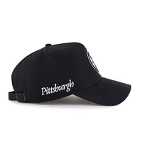Men's '47 Black Pittsburgh Steelers Foundation Offside Adjustable Hat