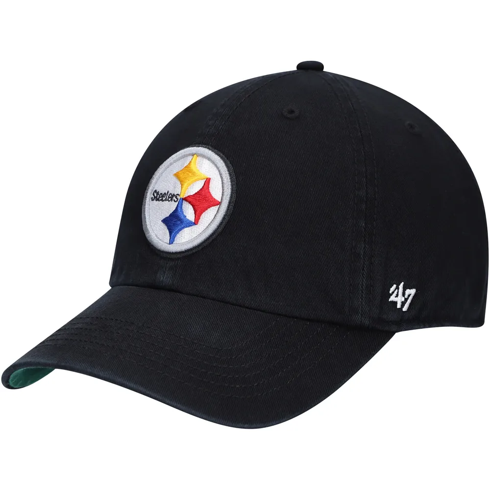 Men's Pittsburgh Steelers '47 Black Flagship MVP Snapback Hat