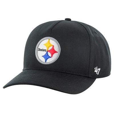 Casquette ajustable Hitch noire '47 pour homme des Pittsburgh Steelers
