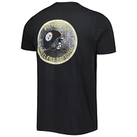 Men's '47 Black Pittsburgh Steelers Open Field Franklin T-Shirt