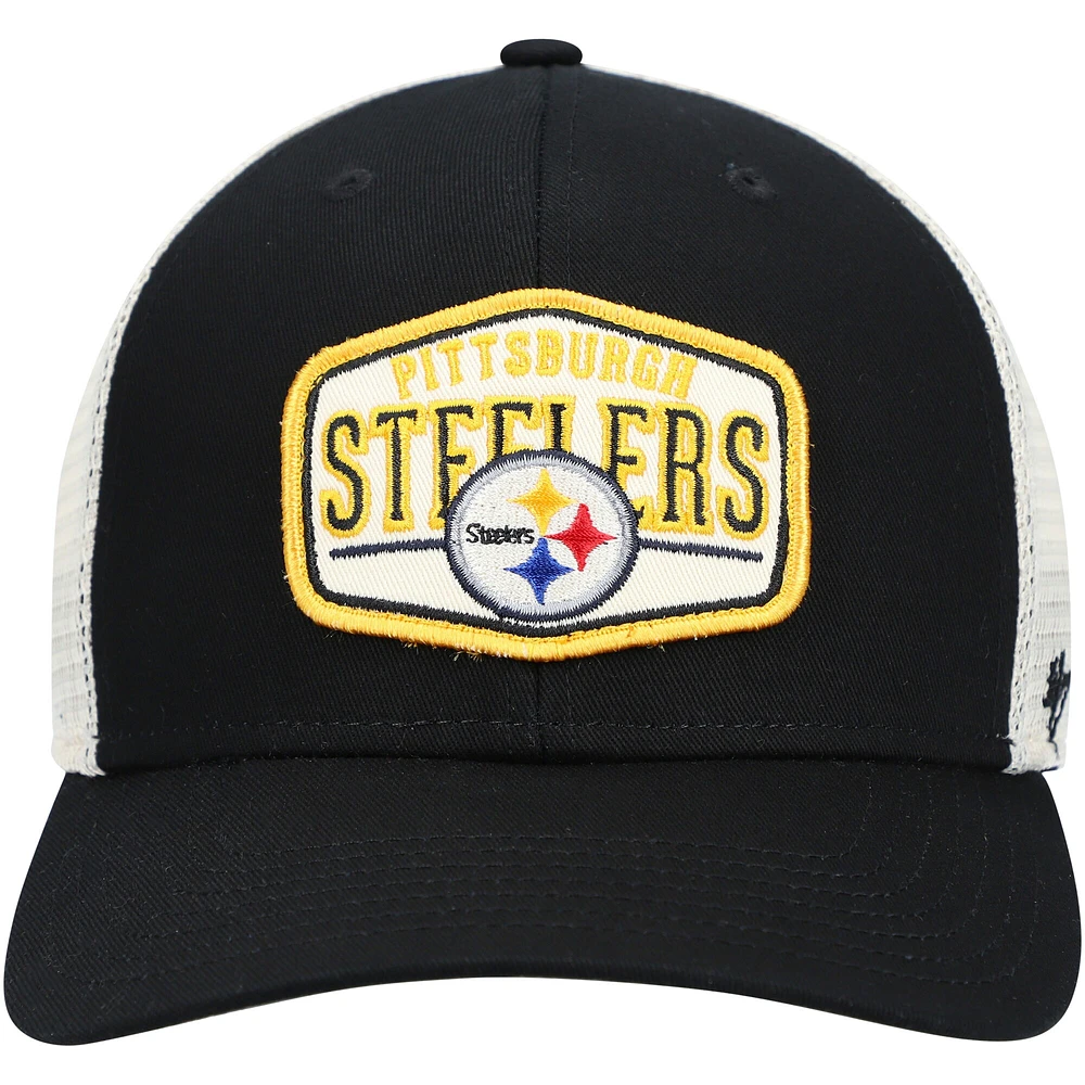 Casquette '47 Black Pittsburgh Steelers Shumay MVP Snapback pour homme