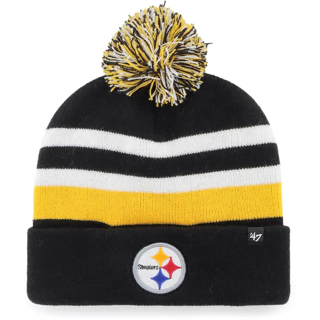 Women's '47 Black Pittsburgh Steelers Bauble Cuffed Knit Hat with