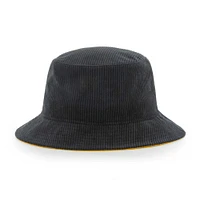 Men's '47 Black Pittsburgh Steelers Thick Cord Bucket Hat