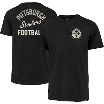 Men's '47 Black Pittsburgh Steelers Turn Back Franklin T-Shirt