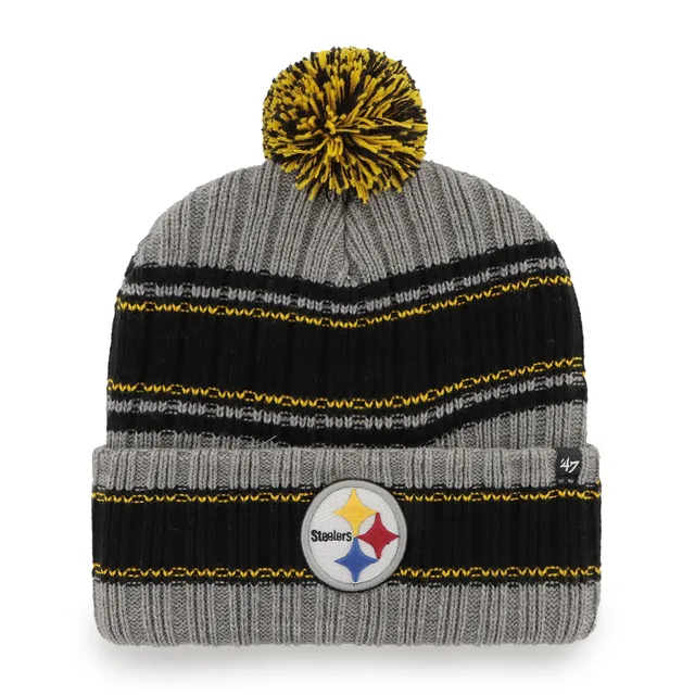 Lids Pittsburgh Steelers '47 Youth Hangtime Cuffed Knit Hat with Pom -  Black/Gold