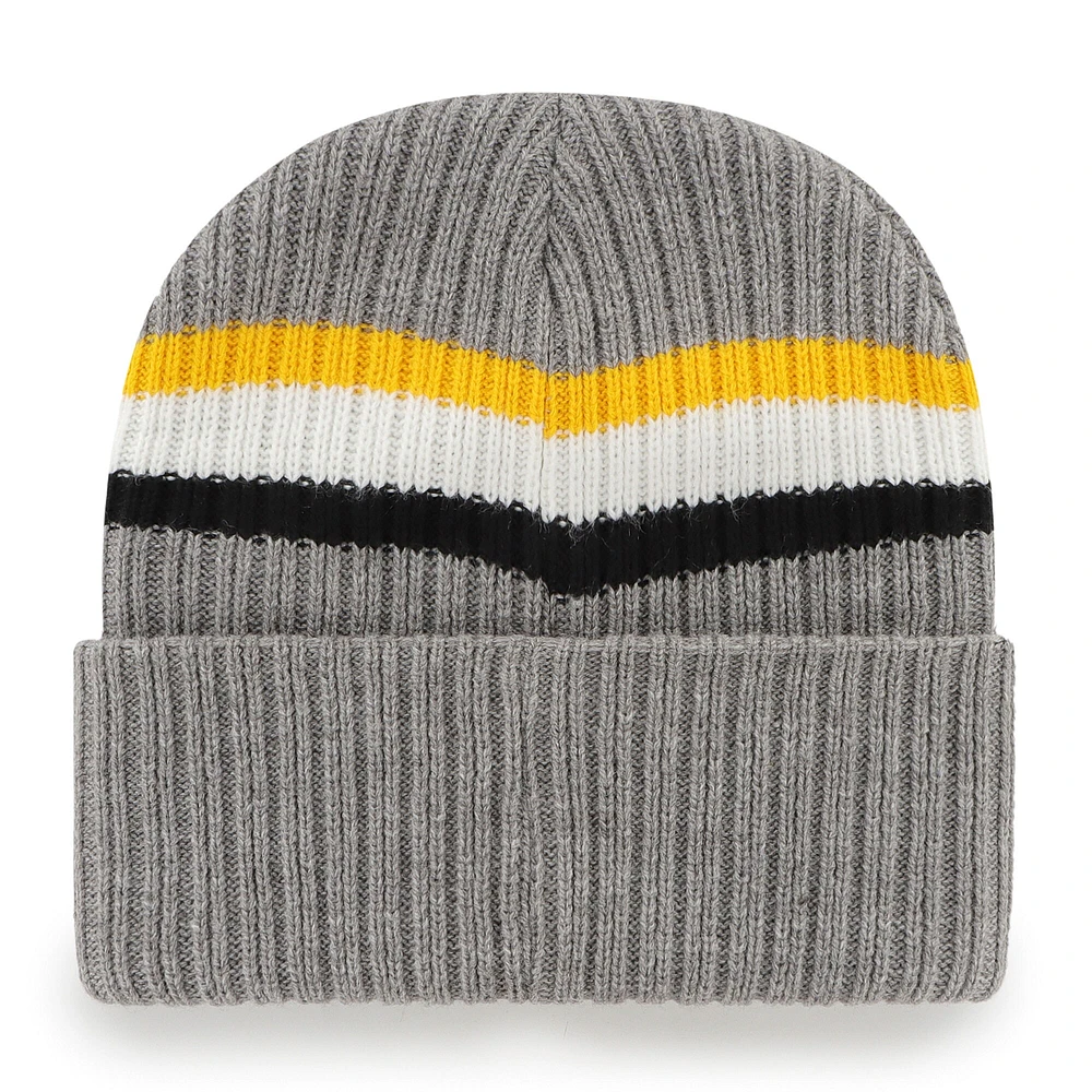 Men's '47  Gray Pittsburgh Steelers Highline Cuffed Knit Hat