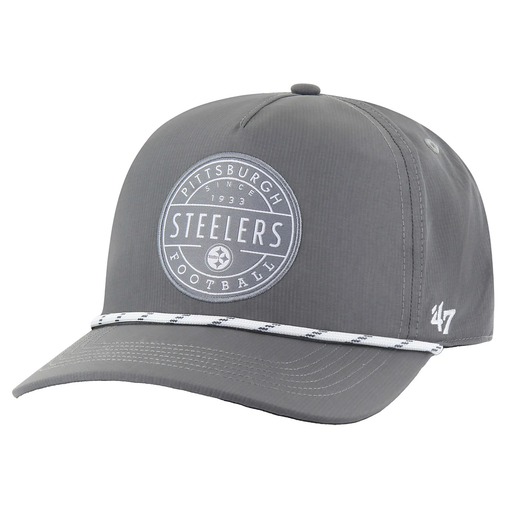Casquette ajustable grise « 47 Pittsburgh Steelers Suburbia Hitch » pour homme