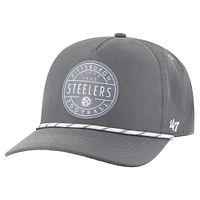 Casquette ajustable grise « 47 Pittsburgh Steelers Suburbia Hitch » pour homme