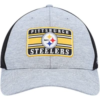 Men's '47 Heathered Gray/Black Pittsburgh Steelers Motivator Flex Hat