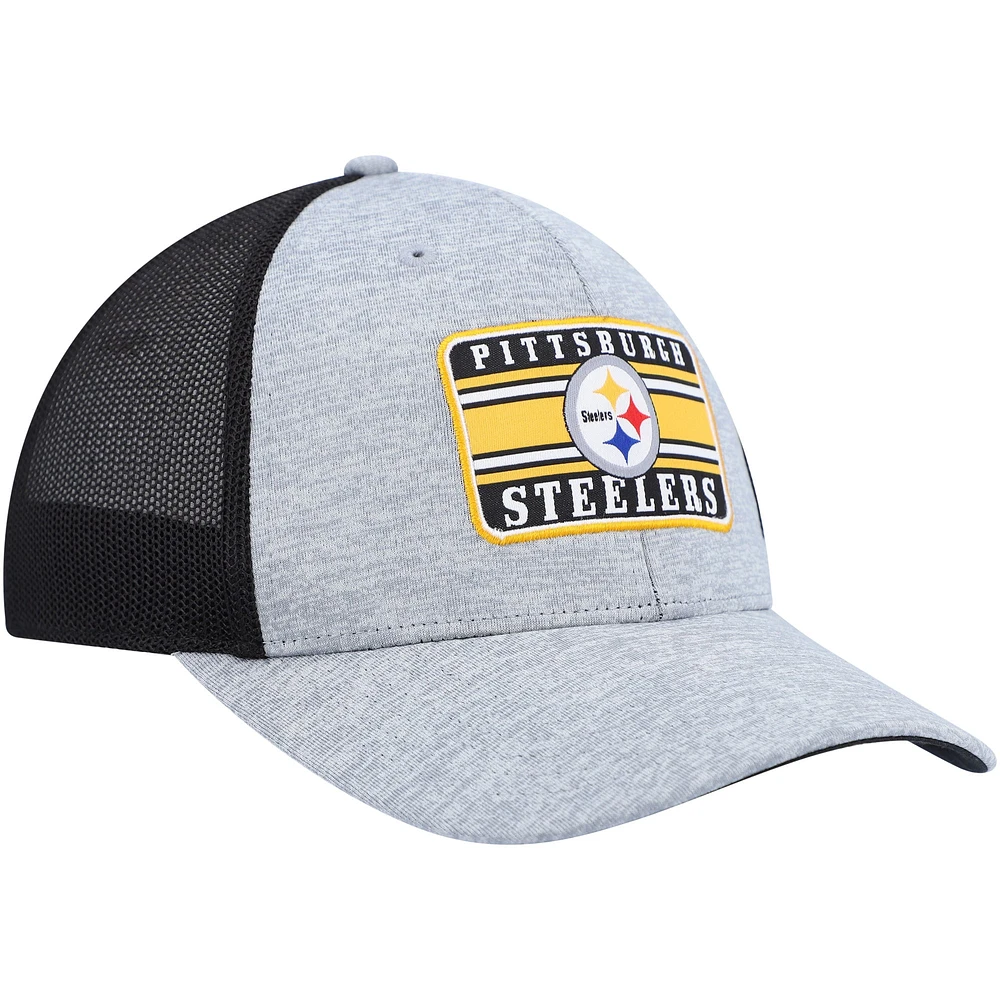 Men's '47 Heathered Gray/Black Pittsburgh Steelers Motivator Flex Hat