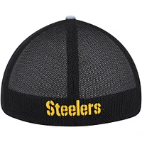 Men's '47 Heathered Gray/Black Pittsburgh Steelers Motivator Flex Hat