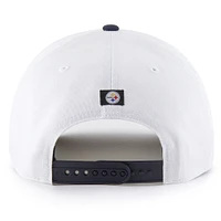 Casquette ajustable blanche patriotique des Steelers de Pittsburgh de 1947 pour homme