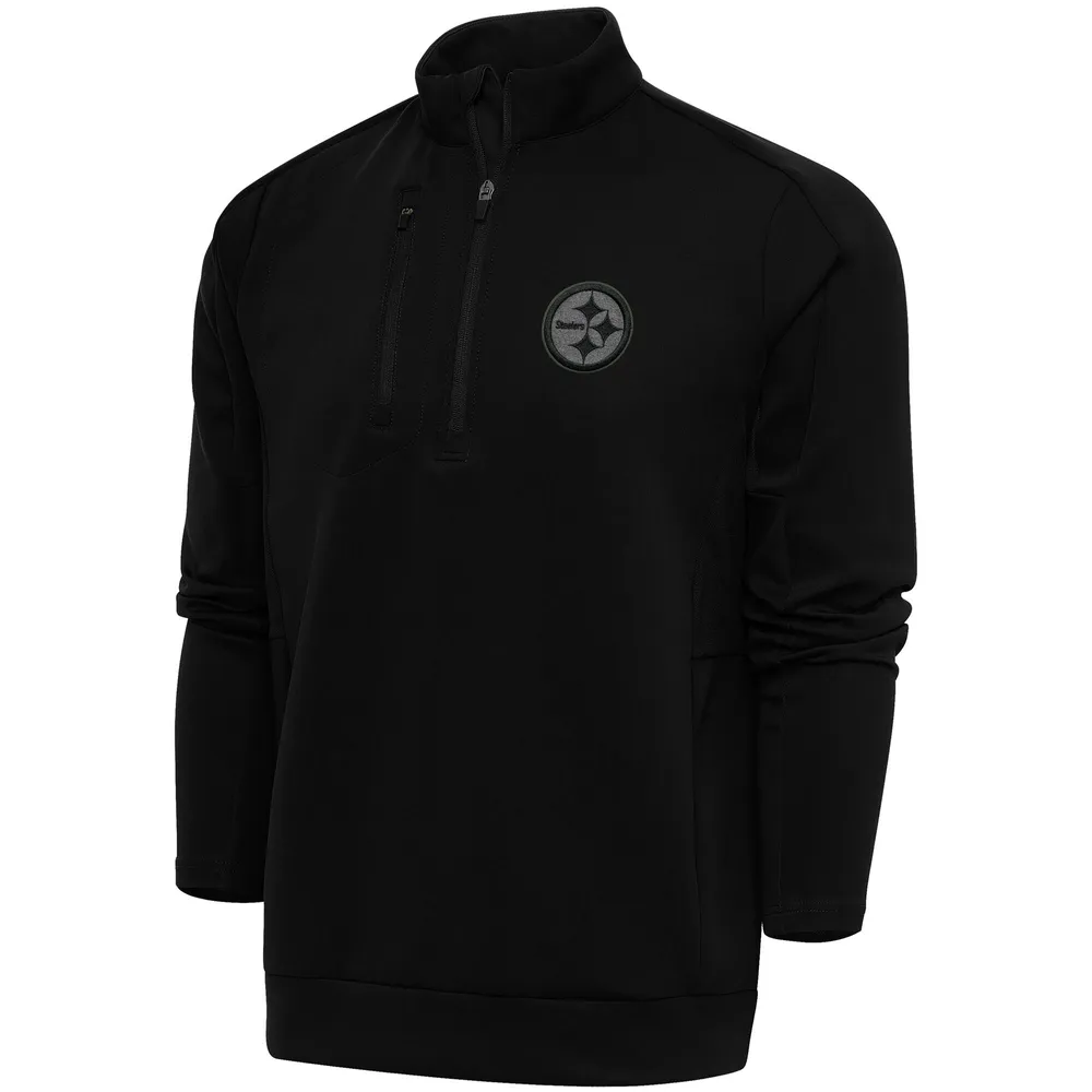 Pittsburgh Steelers Antigua Tribute Big & Tall Polo - Black