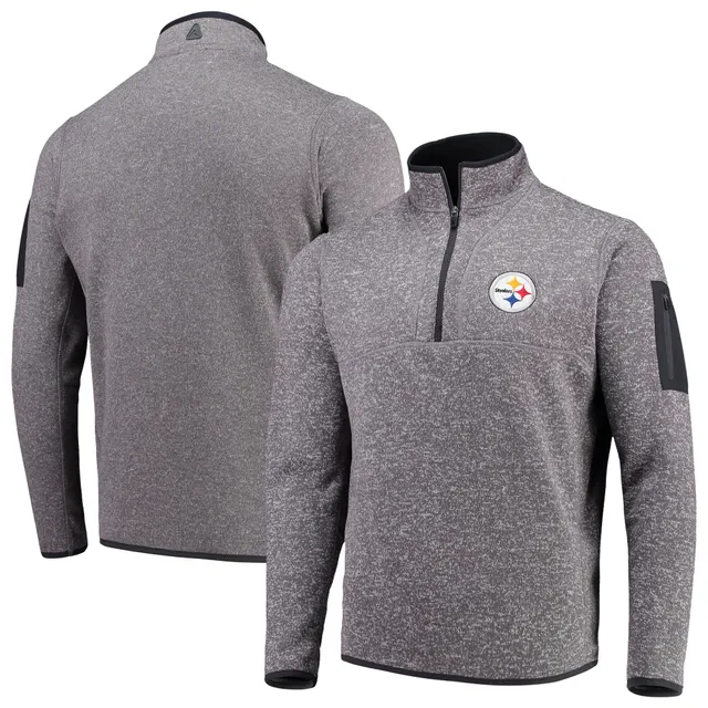 Men's Pittsburgh Steelers New Era Gold/White Gametime Quarter-Zip