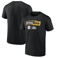 T-shirt noir Pittsburgh Steelers NFL x Bud Light pour homme