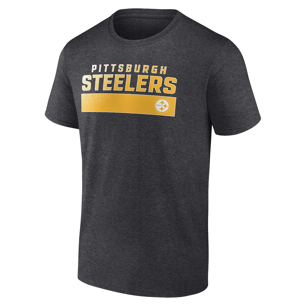 T-shirt anthracite pour homme des Pittsburgh Steelers