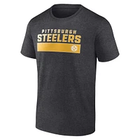 T-shirt anthracite pour homme des Pittsburgh Steelers