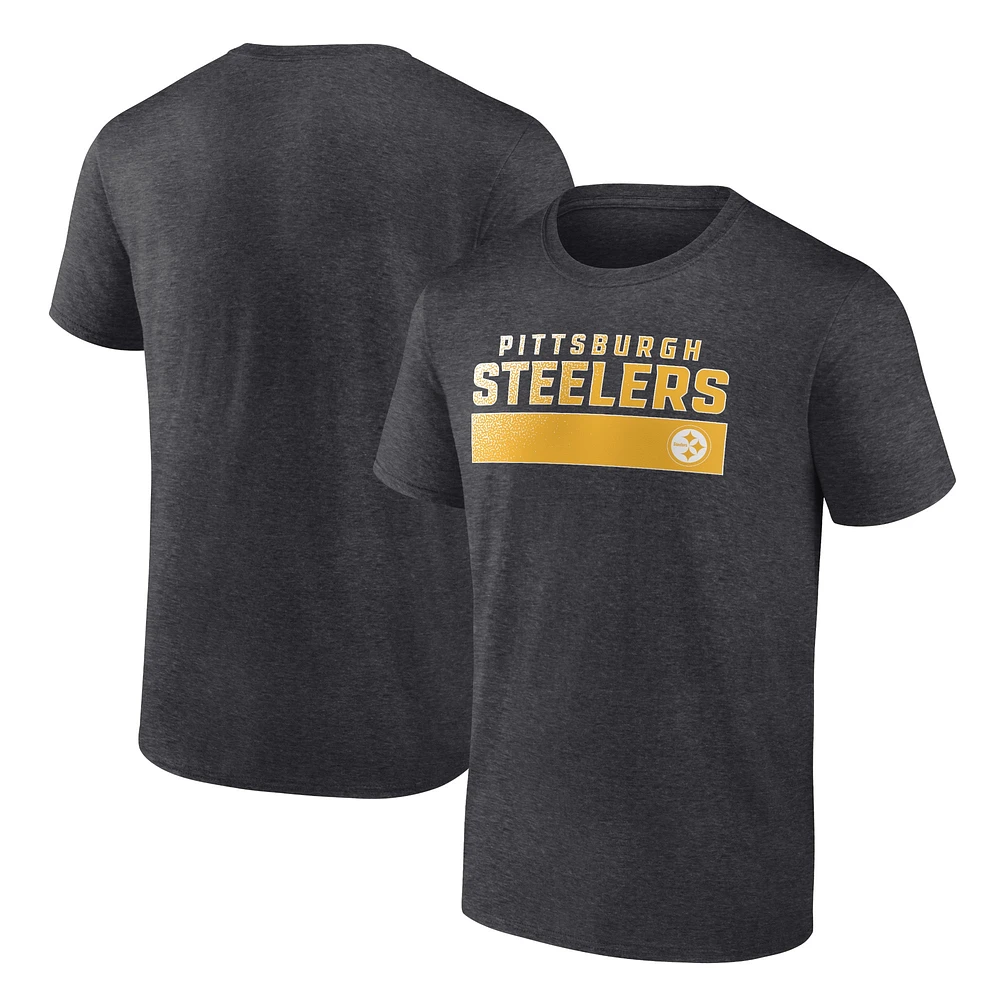 T-shirt anthracite pour homme des Pittsburgh Steelers