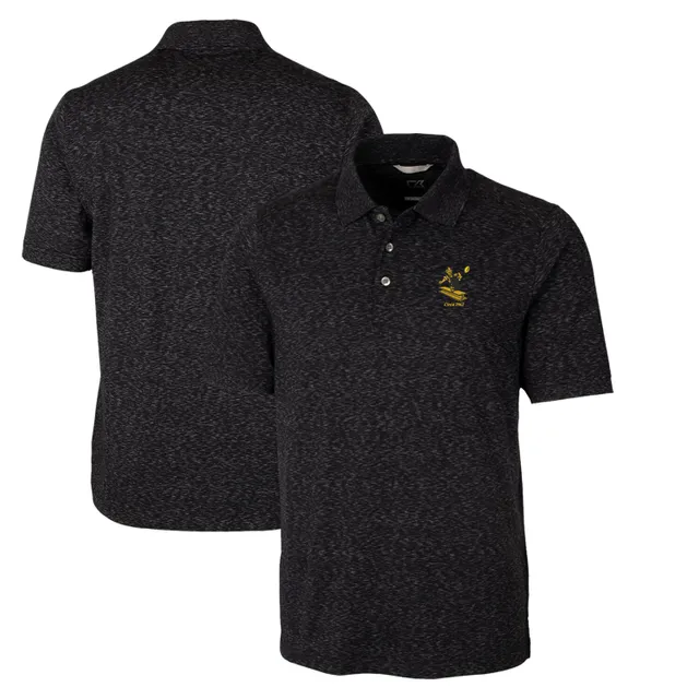 Pittsburgh Steelers Cutter & Buck Black Knit Polo Shirt (S