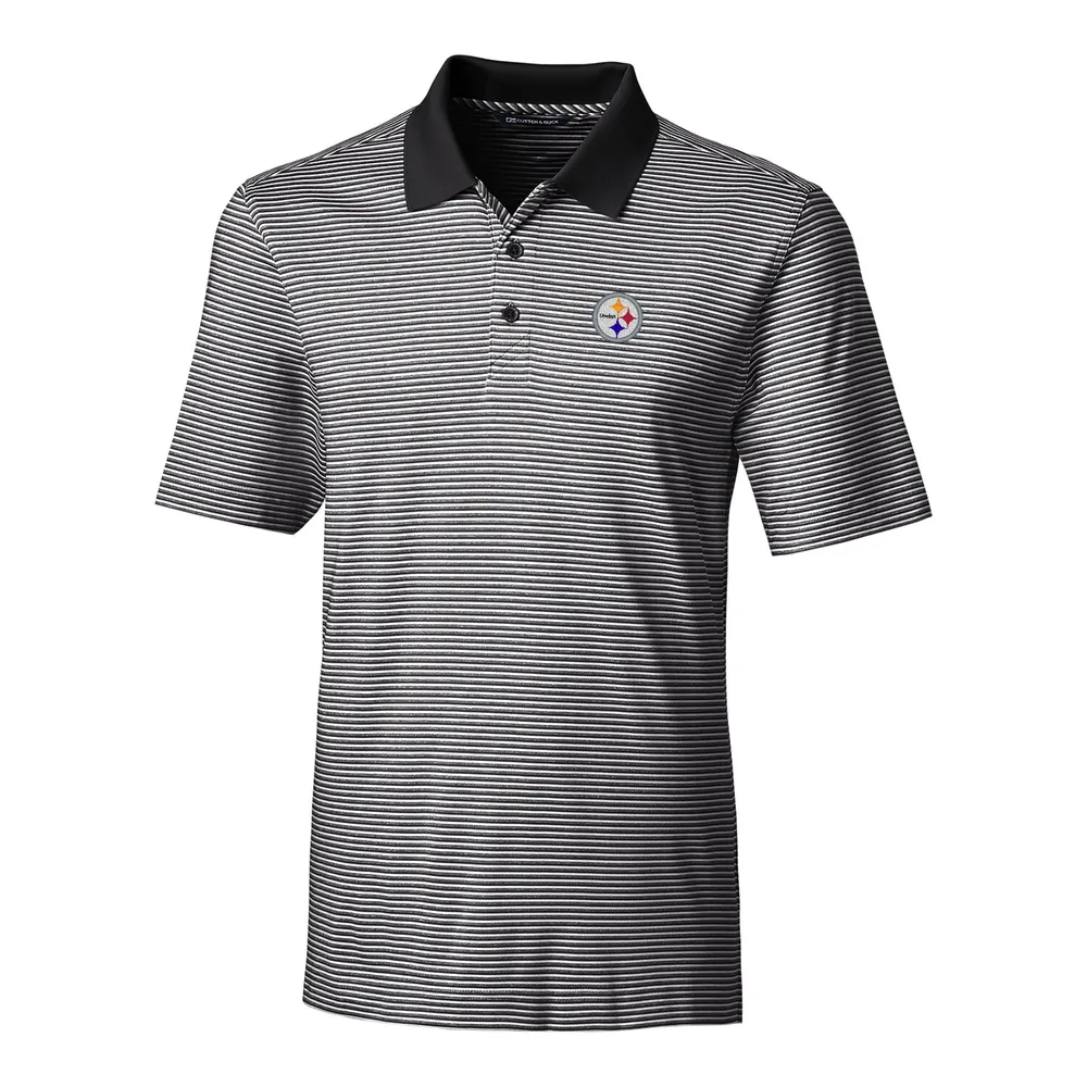 Lids Pittsburgh Steelers Cutter & Buck Big Tall Forge Tonal Stripe Polo -  Black