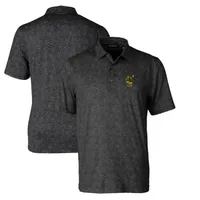 Pittsburgh Steelers Cutter & Buck Big & Tall Pike Double Dot Print Stretch  Polo - Navy