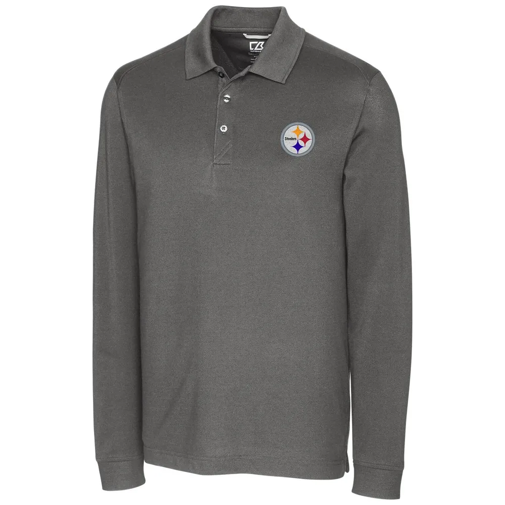 Pittsburgh Steelers Cutter & Buck Advantage Tri-Blend Pique Mens Polo -  Cutter & Buck