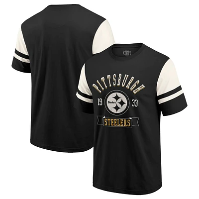 Men's Darius Rucker Collection by Fanatics  Black Pittsburgh Steelers Football T-Shirt