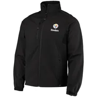 Veste en molleton à fermeture éclair intégrale Dunbrooke Pittsburgh Steelers Circle pour hommes, noire