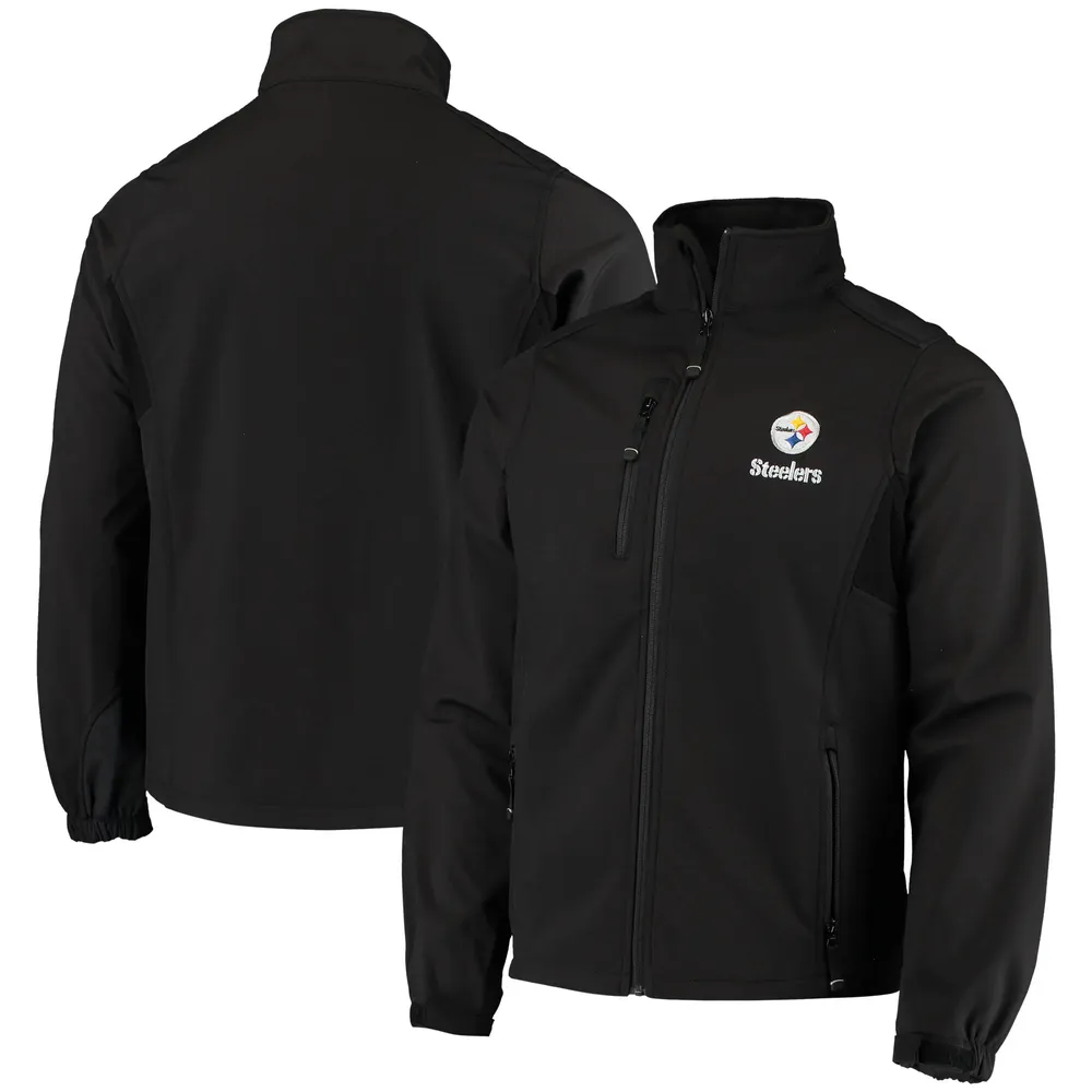 Veste en molleton à fermeture éclair intégrale Dunbrooke Pittsburgh Steelers Circle pour hommes, noire