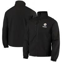 Veste en molleton à fermeture éclair intégrale Dunbrooke Pittsburgh Steelers Circle pour hommes, noire