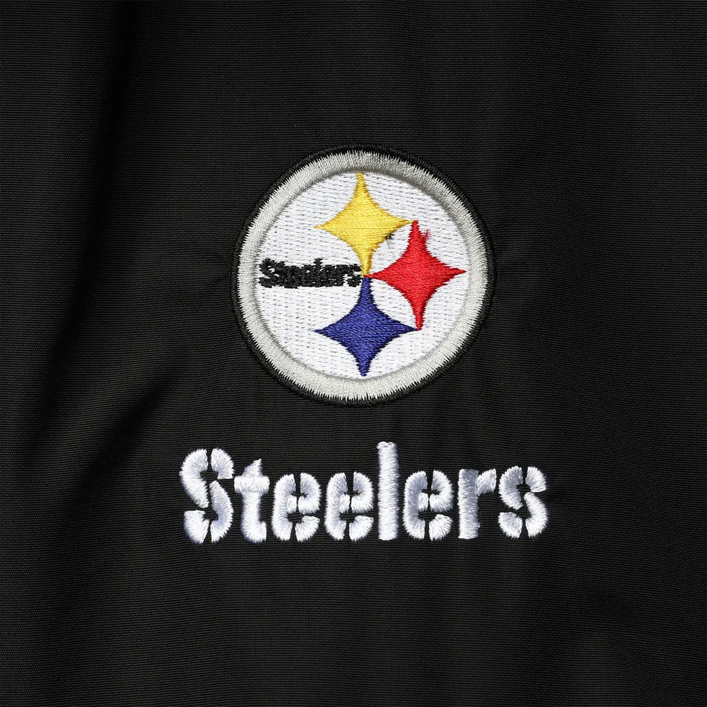 Veste en molleton entièrement zippée Dunbrooke Pittsburgh Steelers Triumph pour hommes, noire