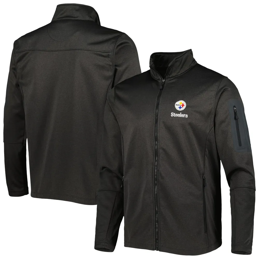 Dunbrooke Black Pittsburgh Steelers Triumph Fleece Full-Zip Jacket